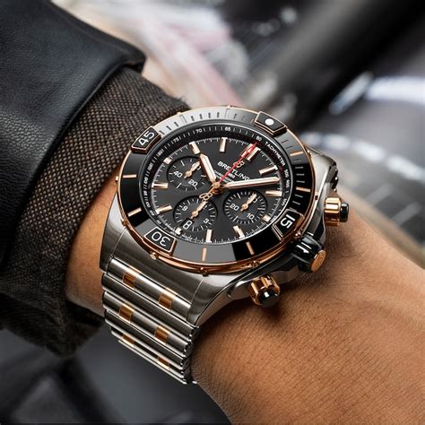 bracciale titanio breitling|breitling super chronomat watches.